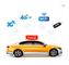 3G 4G Wifi Wireless P2 P2.5 P3 P4 P5 Advertising Car Roof Led Signs Double Sided